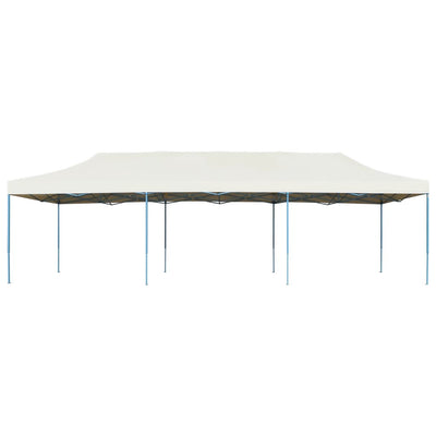 foldbart pop op-festtelt 3x9 m cremefarvet