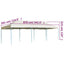 foldbart pop op-festtelt 3x9 m cremefarvet