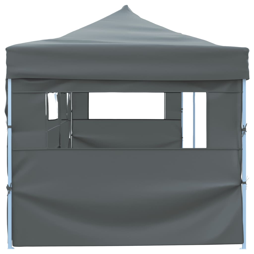 foldbart pop op-festtelt med 5 sidevægge 870x291x315 cm antracitgrå
