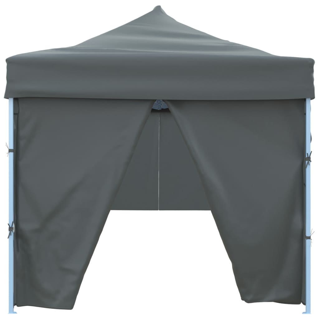 foldbart pop op-festtelt med 8 sidevægge 870x291x315 cm antracitgrå