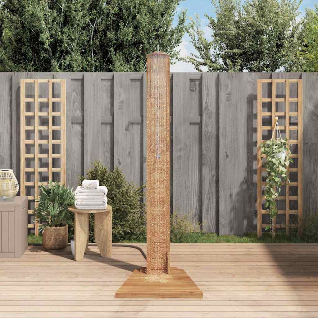 havebruser 70x75x204 cm massivt teak