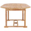 forlængeligt havebord 150-200 x 100 x 75 cm massivt teaktræ