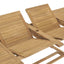 forlængeligt havebord 180-280 x 100 x 75 cm massivt teaktræ