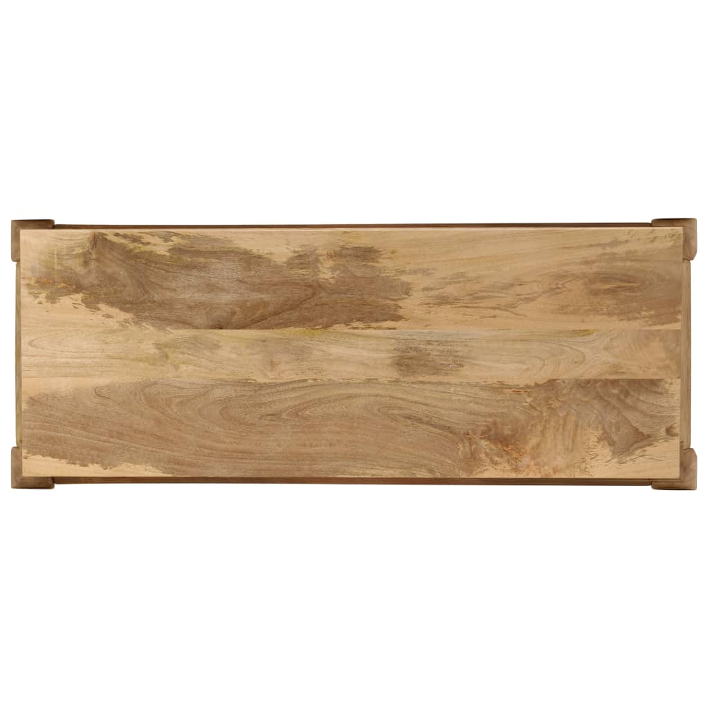 konsolbord massivt mangotræ 118 x 38 x 76 cm