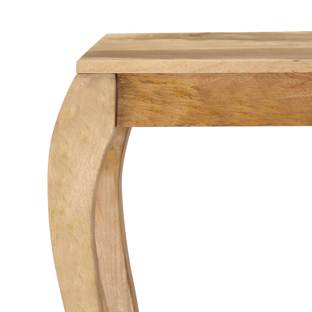 konsolbord massivt mangotræ 118 x 38 x 76 cm