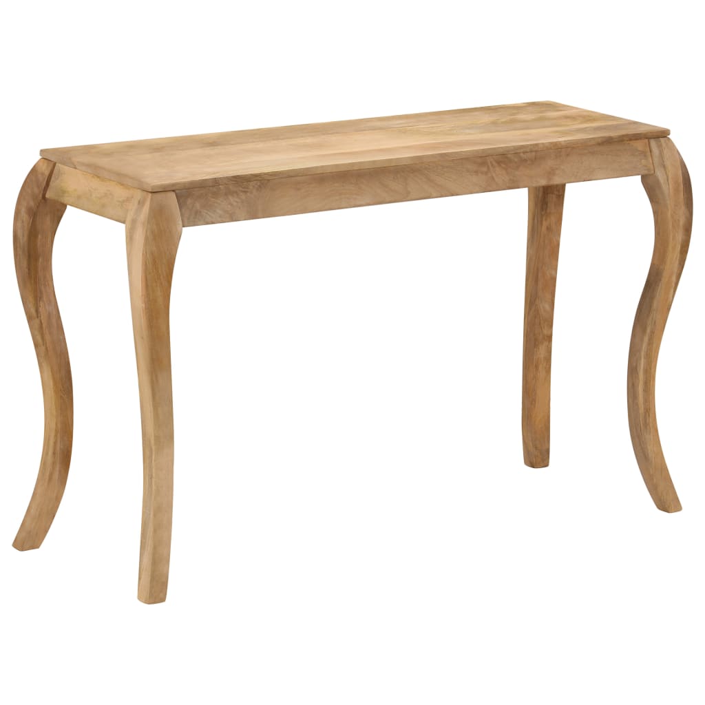 konsolbord massivt mangotræ 118 x 38 x 76 cm