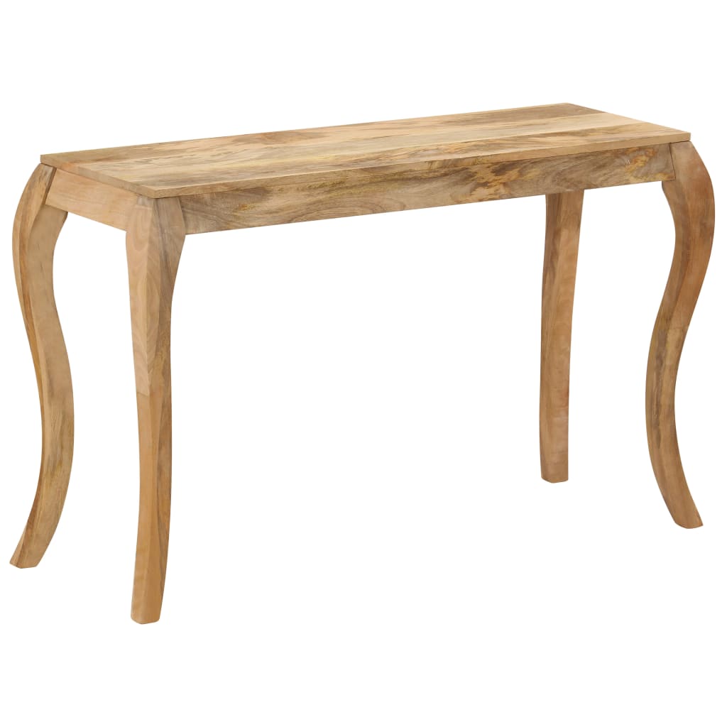 konsolbord massivt mangotræ 118 x 38 x 76 cm