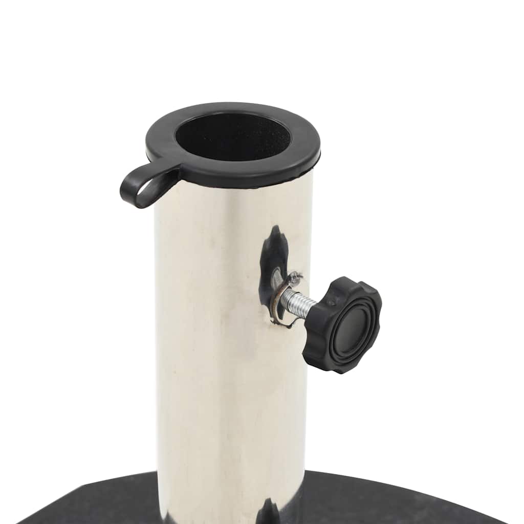 parasolfod granit 30 kg rund sort