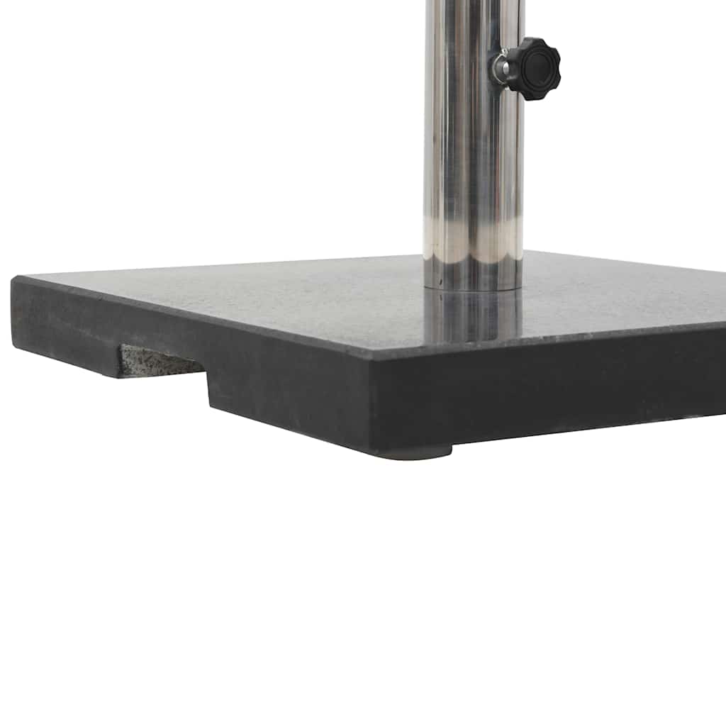 parasolfod granit 20 kg firkantet sort
