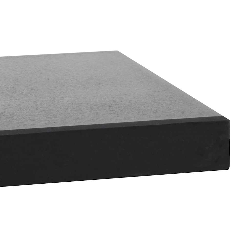 parasolfod granit 20 kg firkantet sort