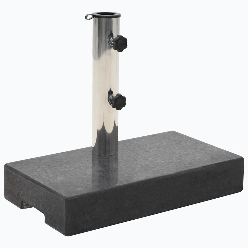 parasolfod granit 25 kg rektangulær sort