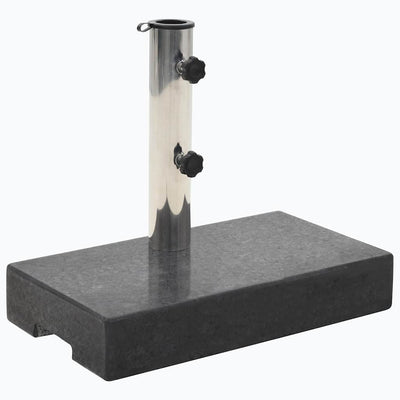 parasolfod granit 25 kg rektangulær sort