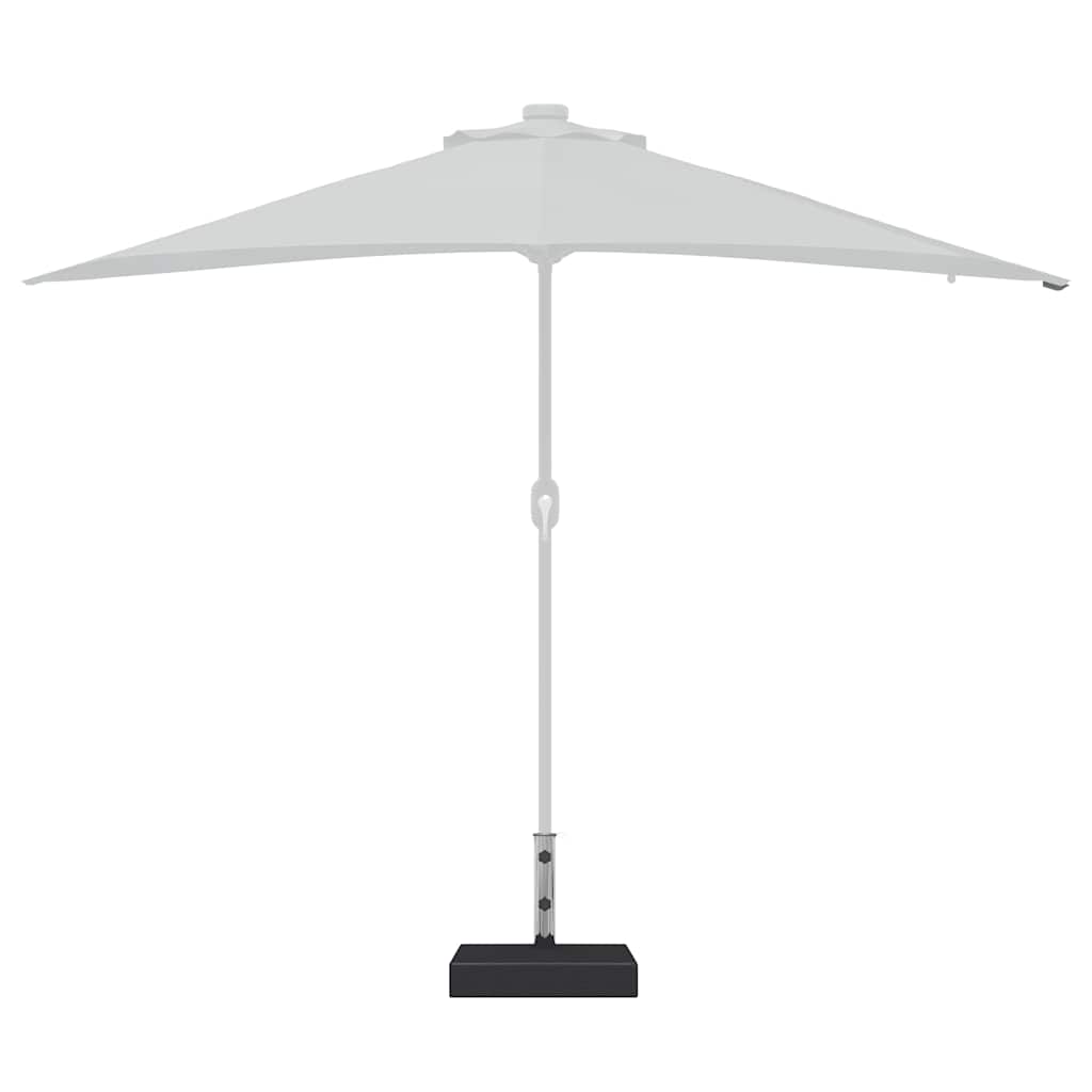 parasolfod granit 25 kg rektangulær sort