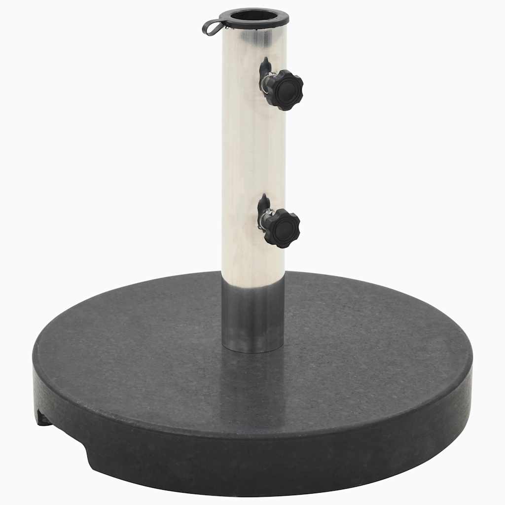 parasolfod granit 20 kg rund sort