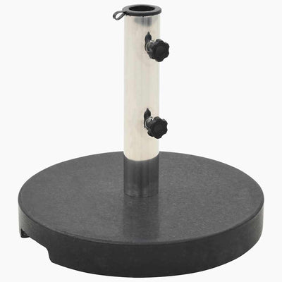 parasolfod granit 20 kg rund sort