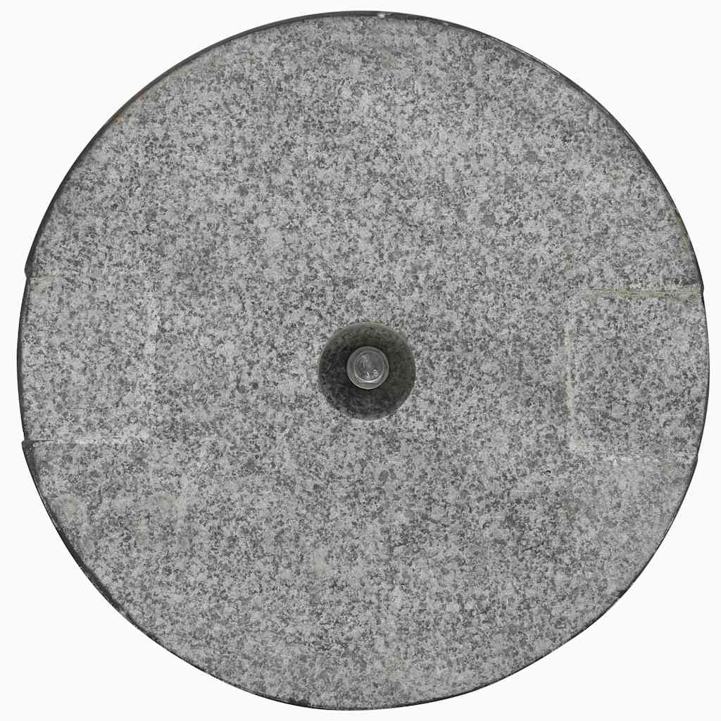 parasolfod granit 20 kg rund sort