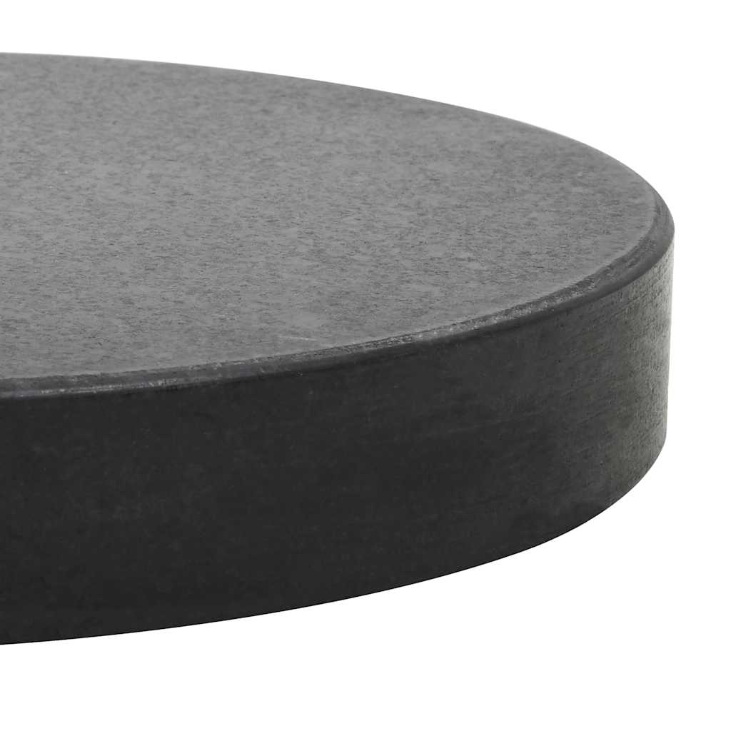 parasolfod granit 20 kg rund sort