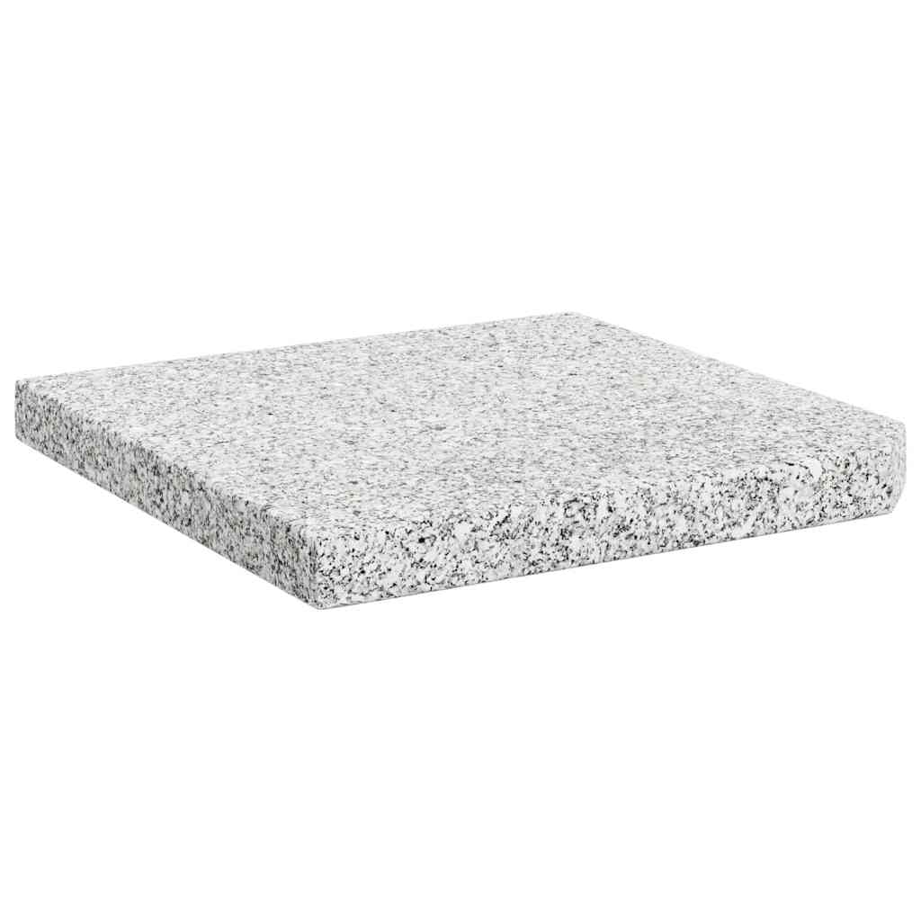 vægtplade til parasol granit 25 kg firkantet grå