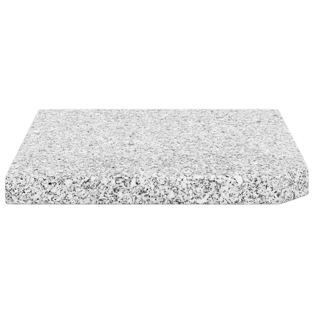 vægtplade til parasol granit 25 kg firkantet grå