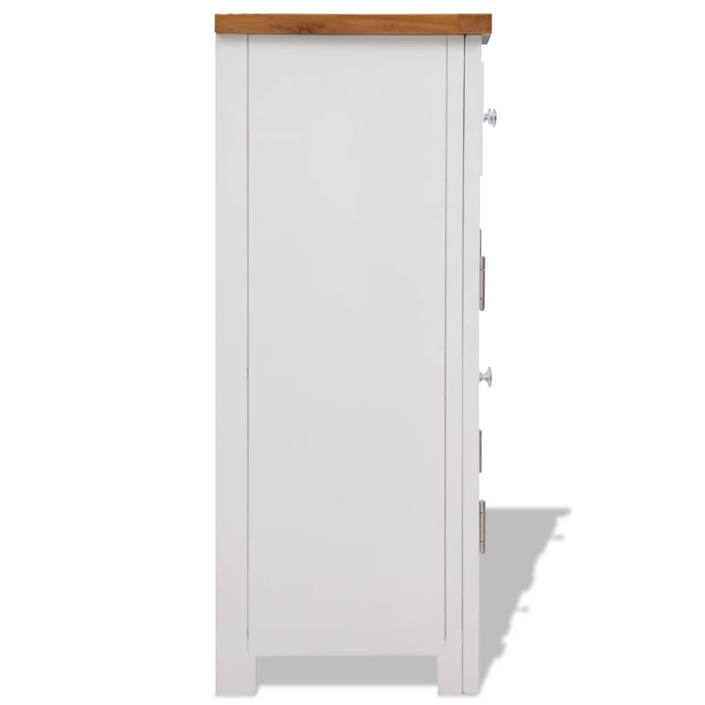 skænk 90x33,5x83 cm massivt egetræ
