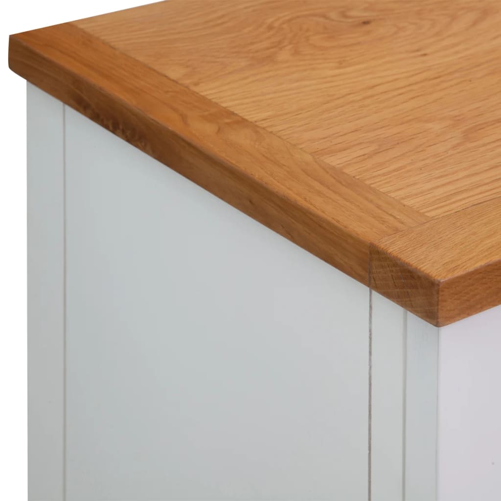skænk 90x33,5x83 cm massivt egetræ