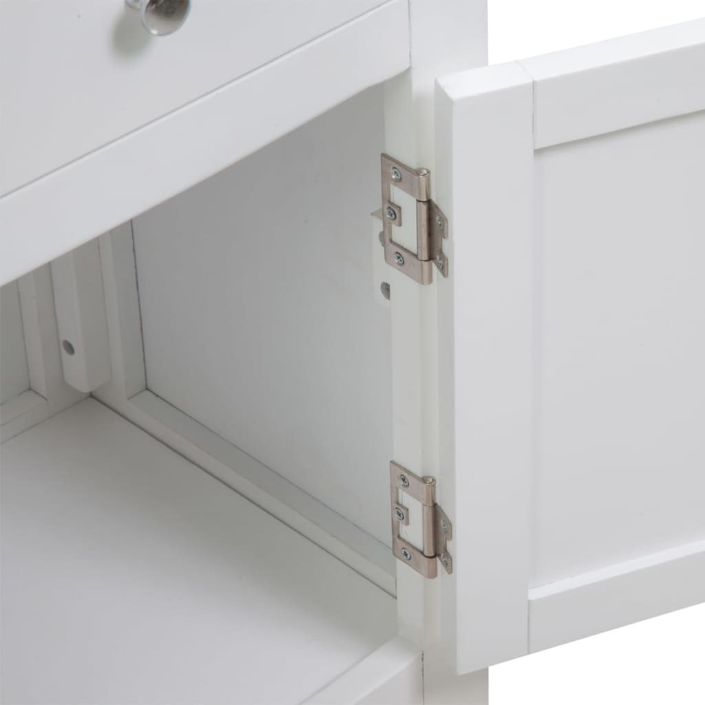 skænk 90x33,5x83 cm massivt egetræ