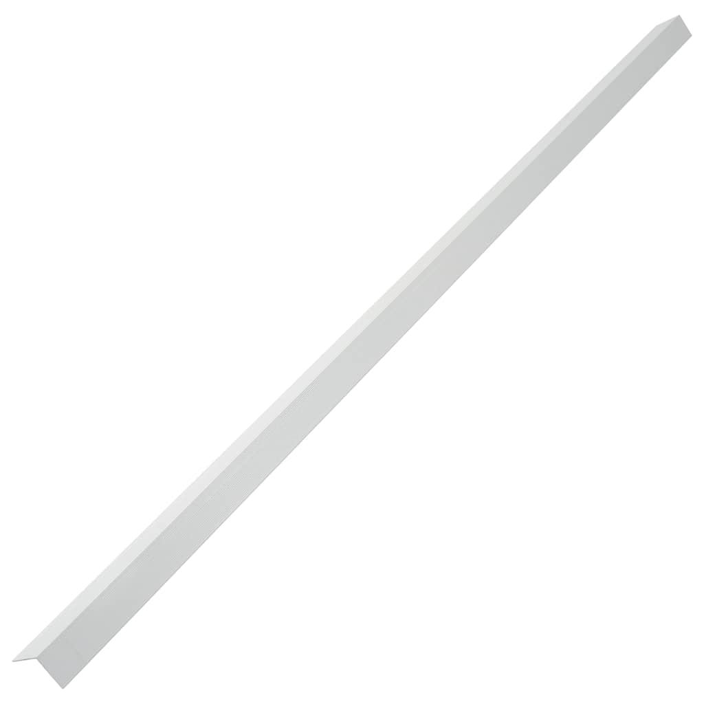 terrassevinkellister 5 stk. aluminium 170 cm sølvfarvet