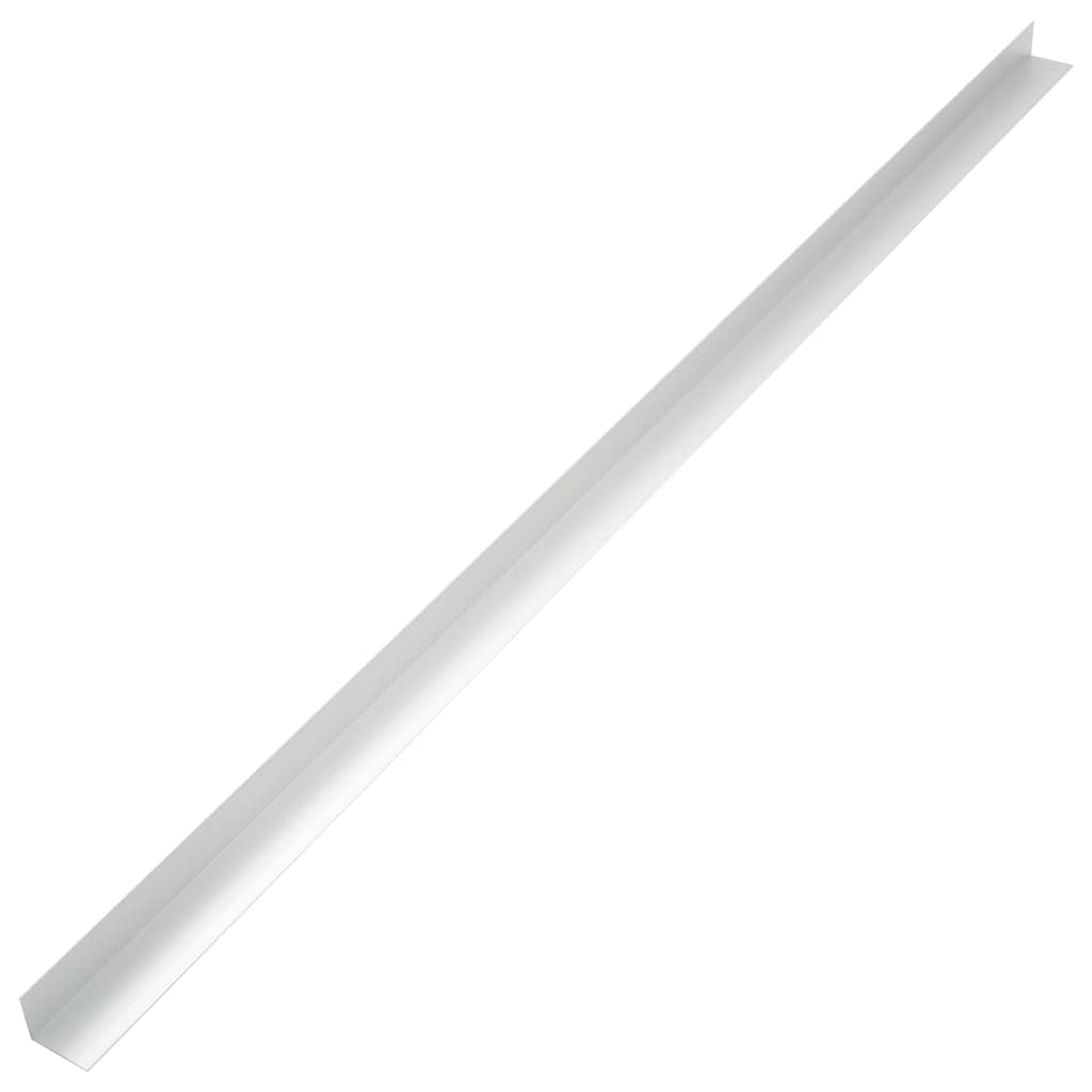 terrassevinkellister 5 stk. aluminium 170 cm sølvfarvet