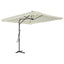 parasol 250x250 cm stålstang sandfarvet