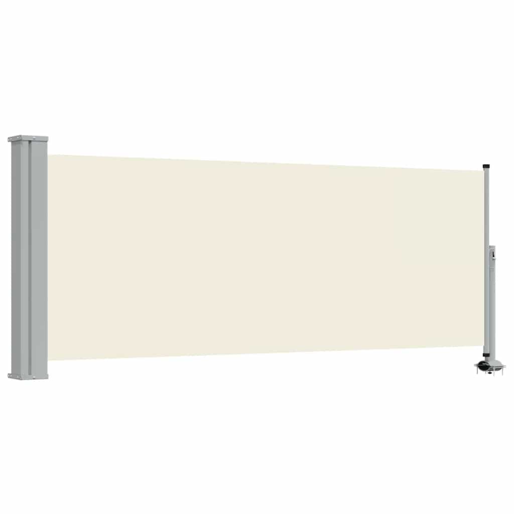 sammenrullelig sidemarkise 100 x 300 cm cremefarvet