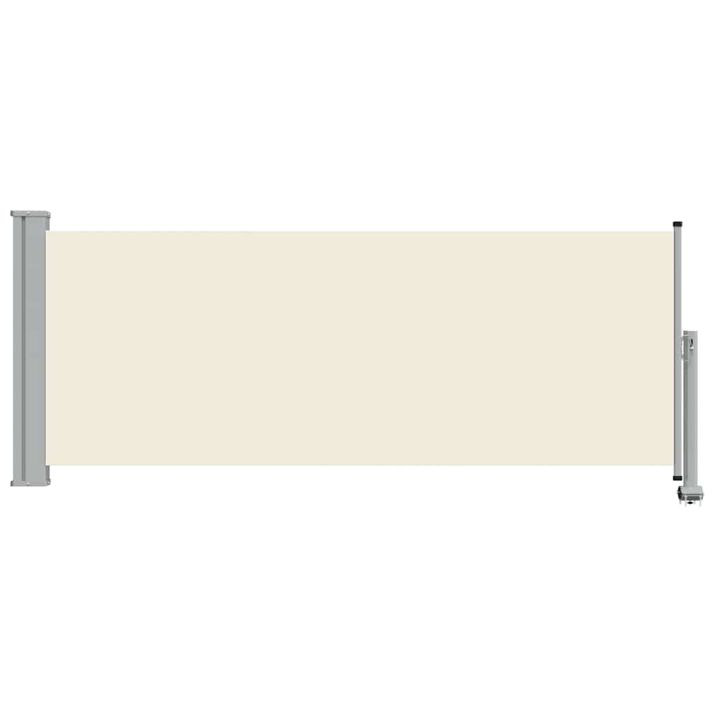 sammenrullelig sidemarkise 100 x 300 cm cremefarvet