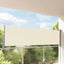 sammenrullelig sidemarkise 100 x 300 cm cremefarvet