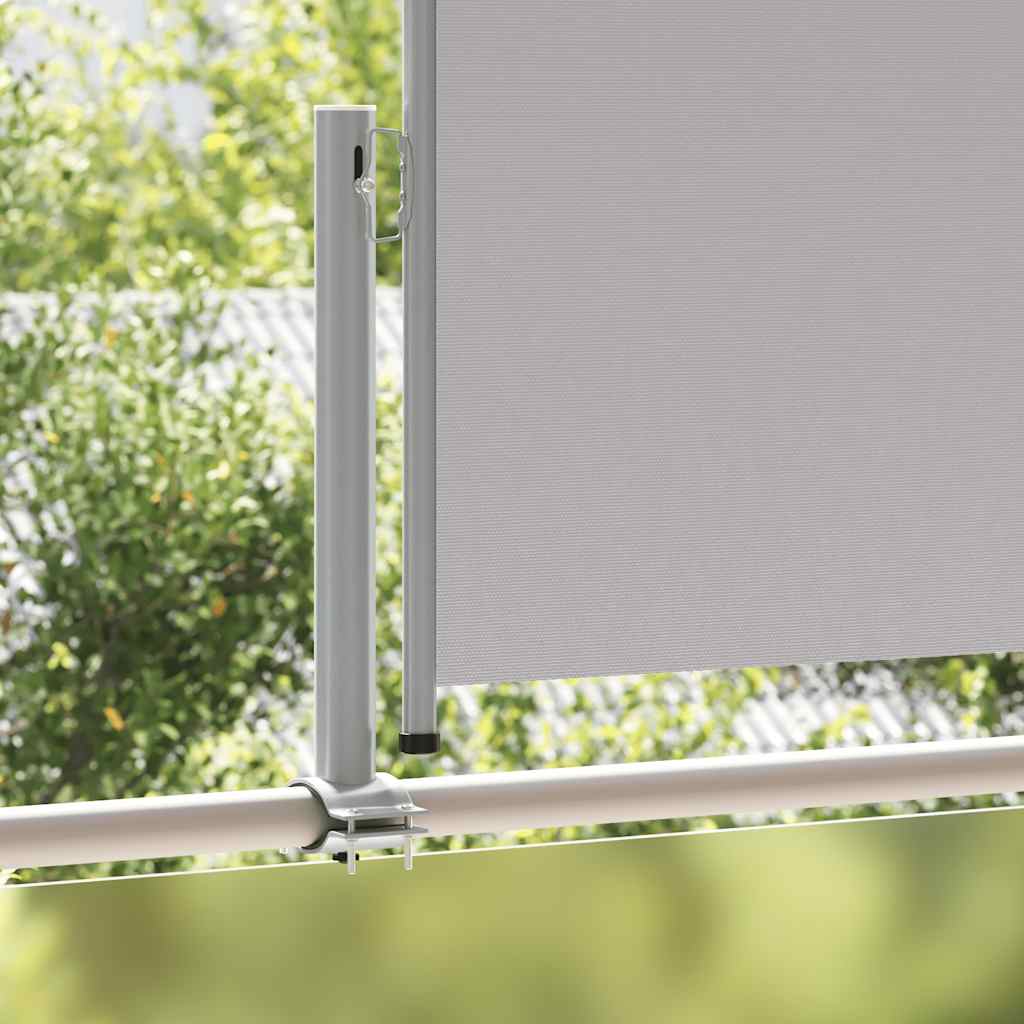 sammenrullelig sidemarkise til terrassen 100x300 cm grå