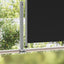 sammenrullelig sidemarkise til terrassen 120 x 300 cm sort