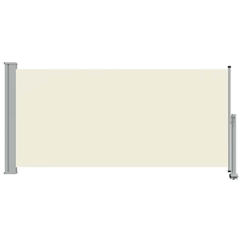 sammenrullelig sidemarkise til terrassen 120x300 cm creme