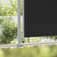 sammenrullelig sidemarkise til terrassen 140 x 300 cm sort