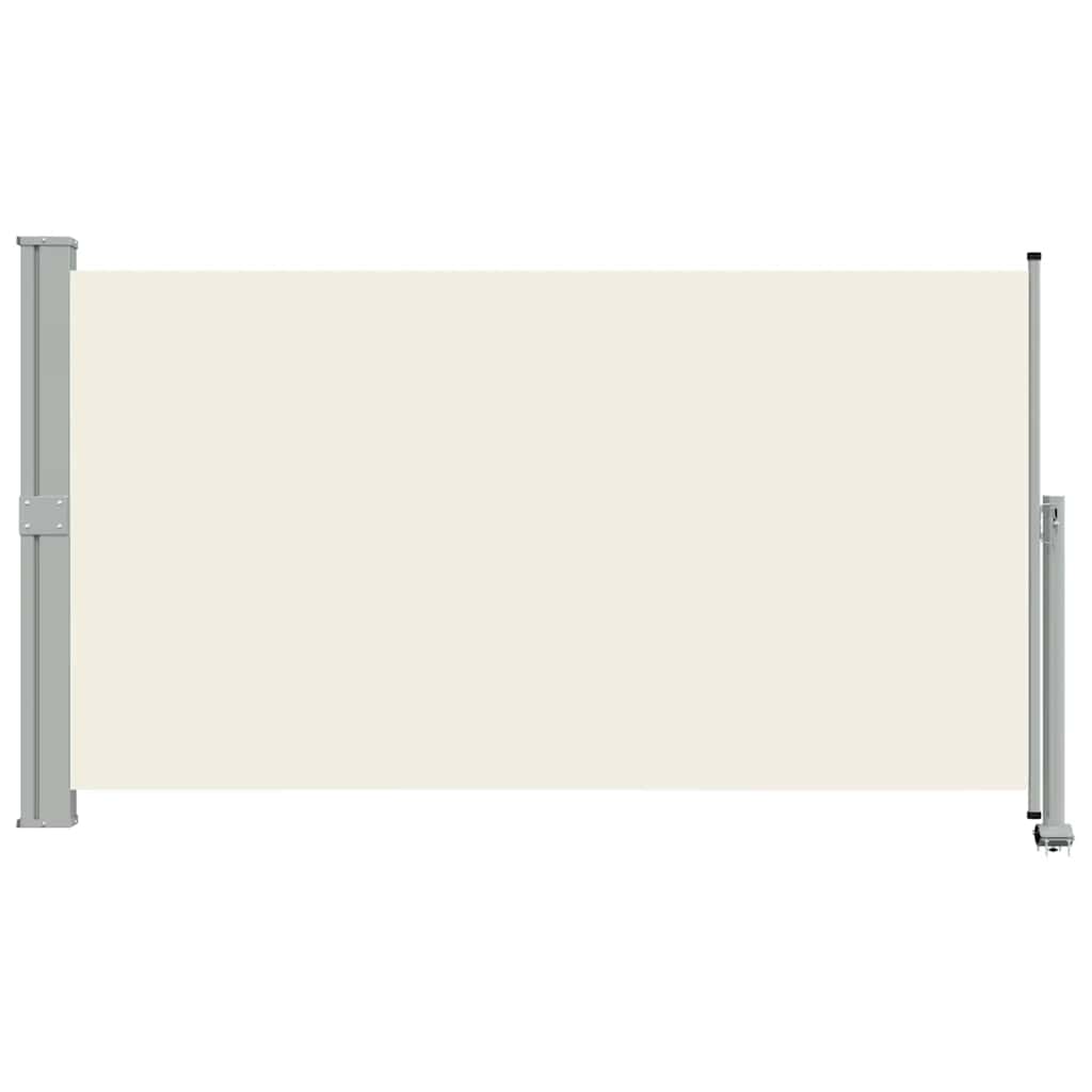 sammenrullelig sidemarkise til terrassen 140 x 300 cm creme