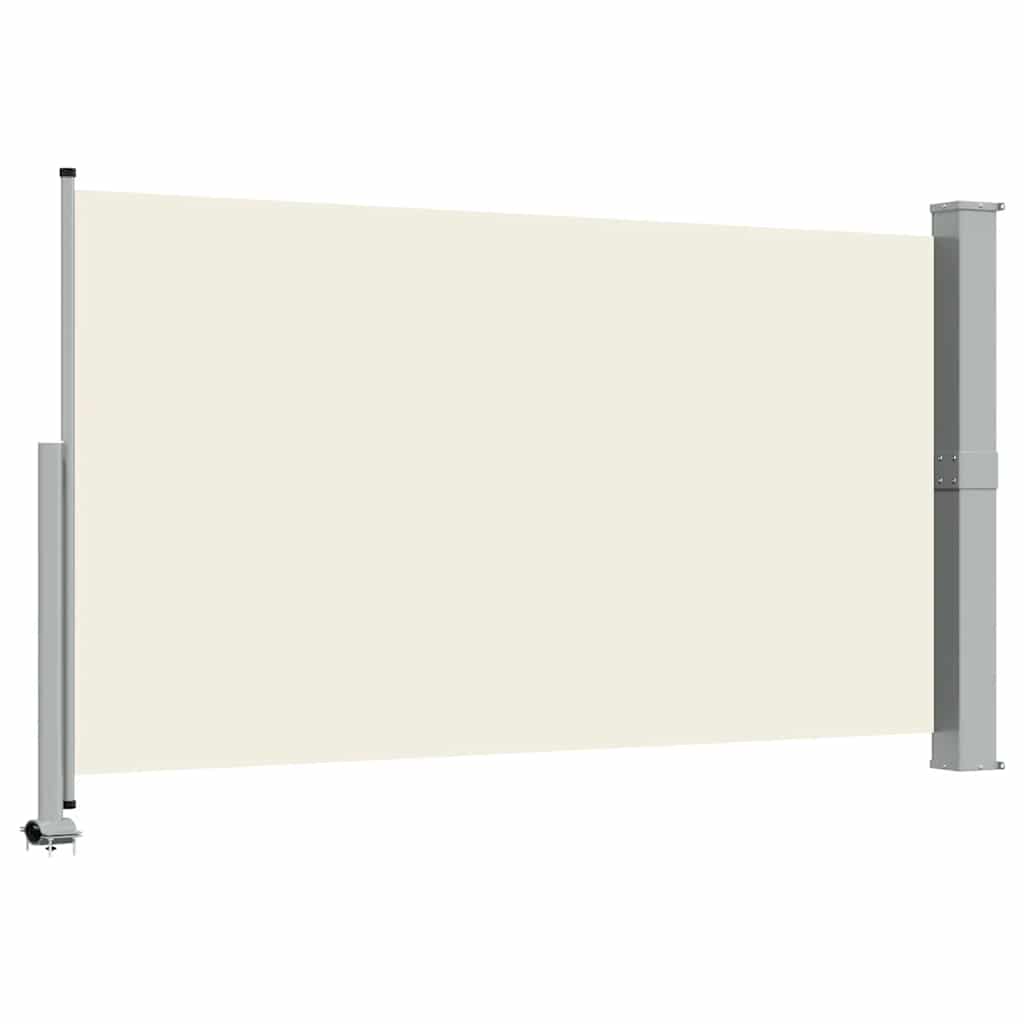 sammenrullelig sidemarkise til terrassen 140 x 300 cm creme