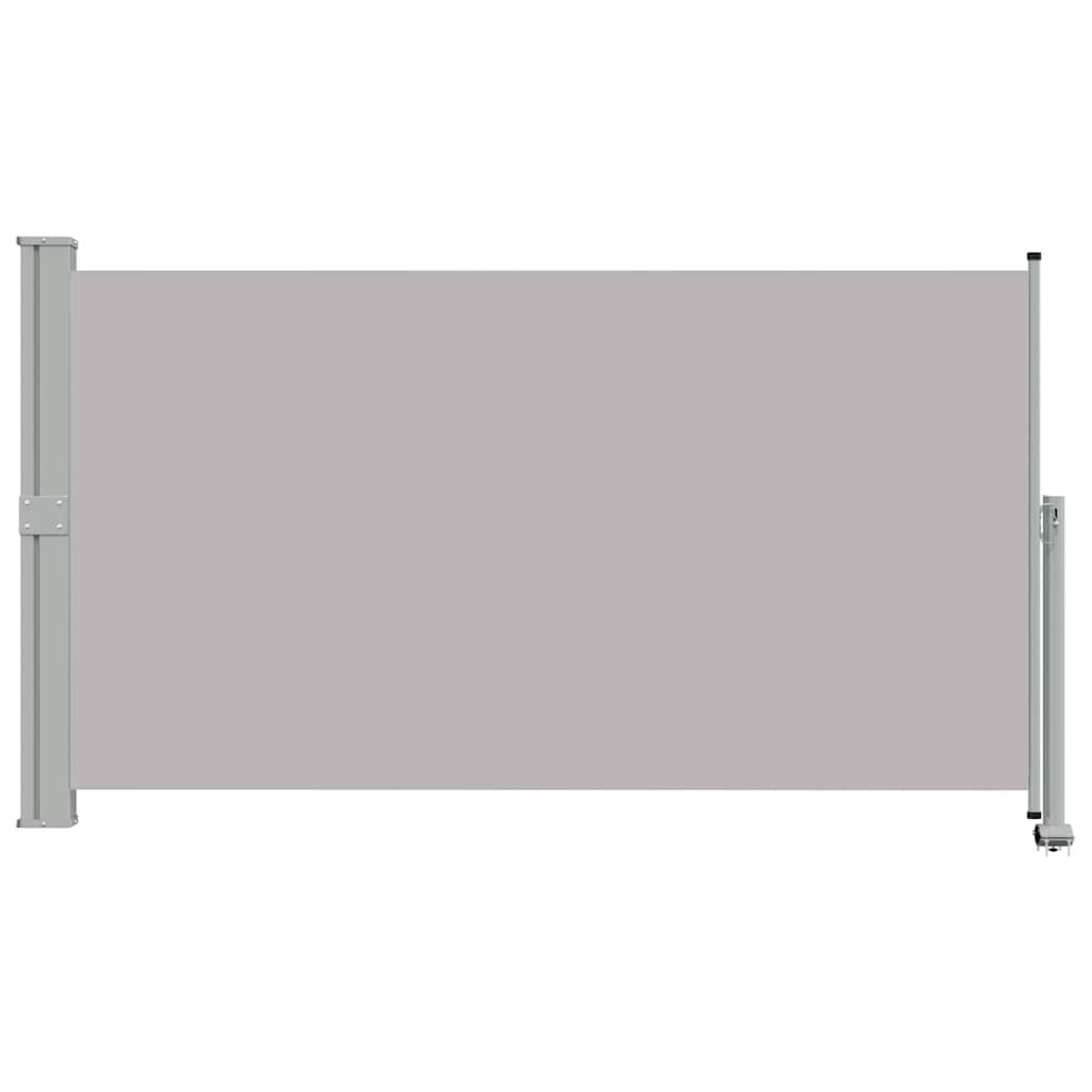 sammenrullelig sidemarkise til terrassen 140x300 cm grå