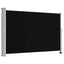 sammenrullelig sidemarkise til terrassen 160 x 300 cm sort