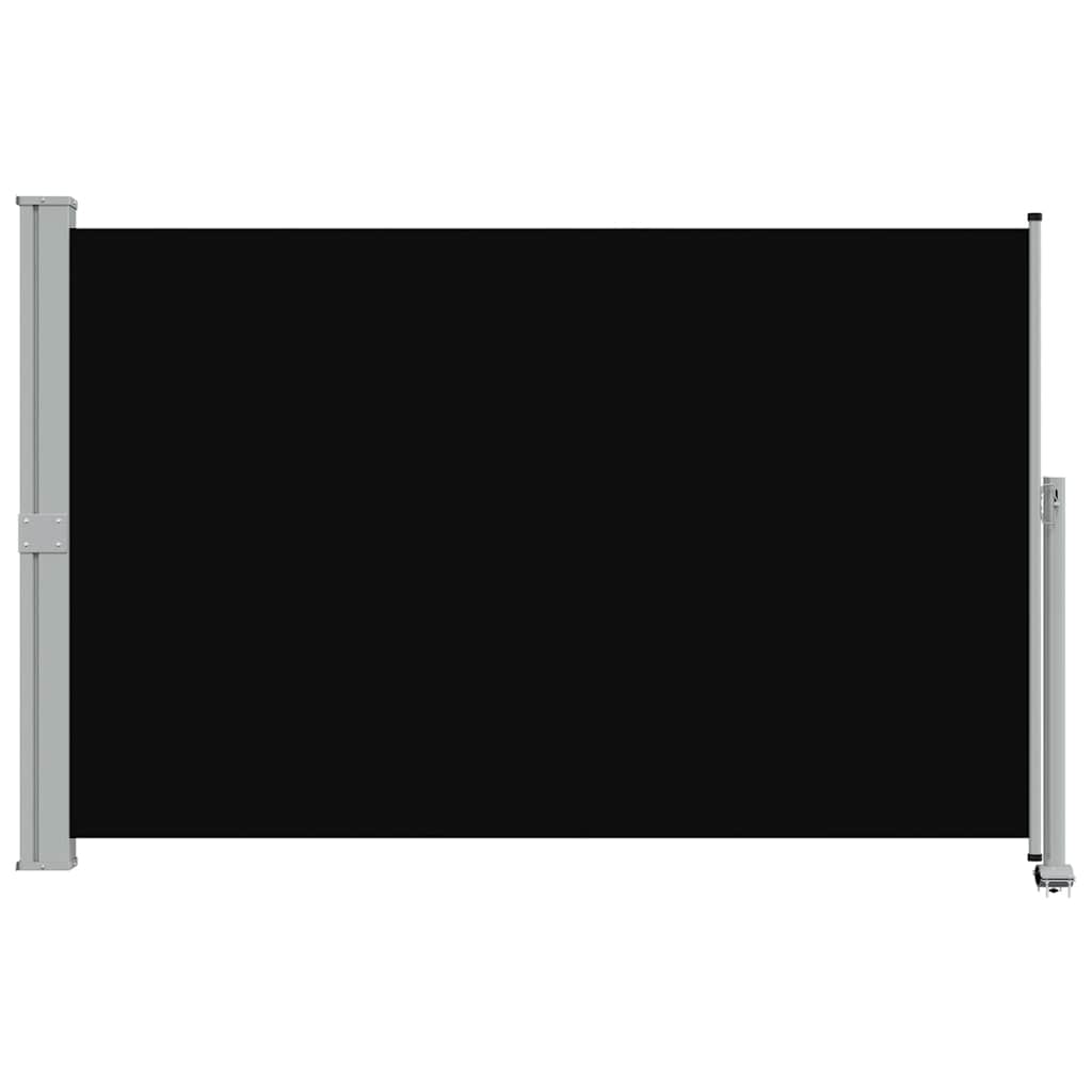 sammenrullelig sidemarkise til terrassen 160 x 300 cm sort
