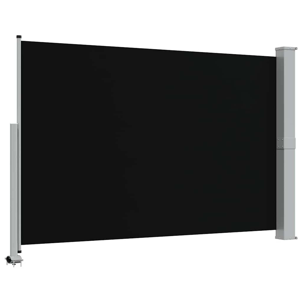 sammenrullelig sidemarkise til terrassen 160 x 300 cm sort