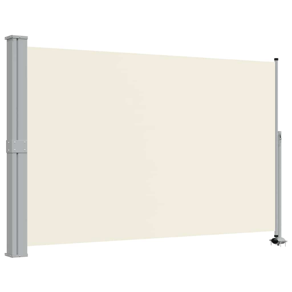 sammenrullelig sidemarkise til terrassen 160 x 300 cm creme