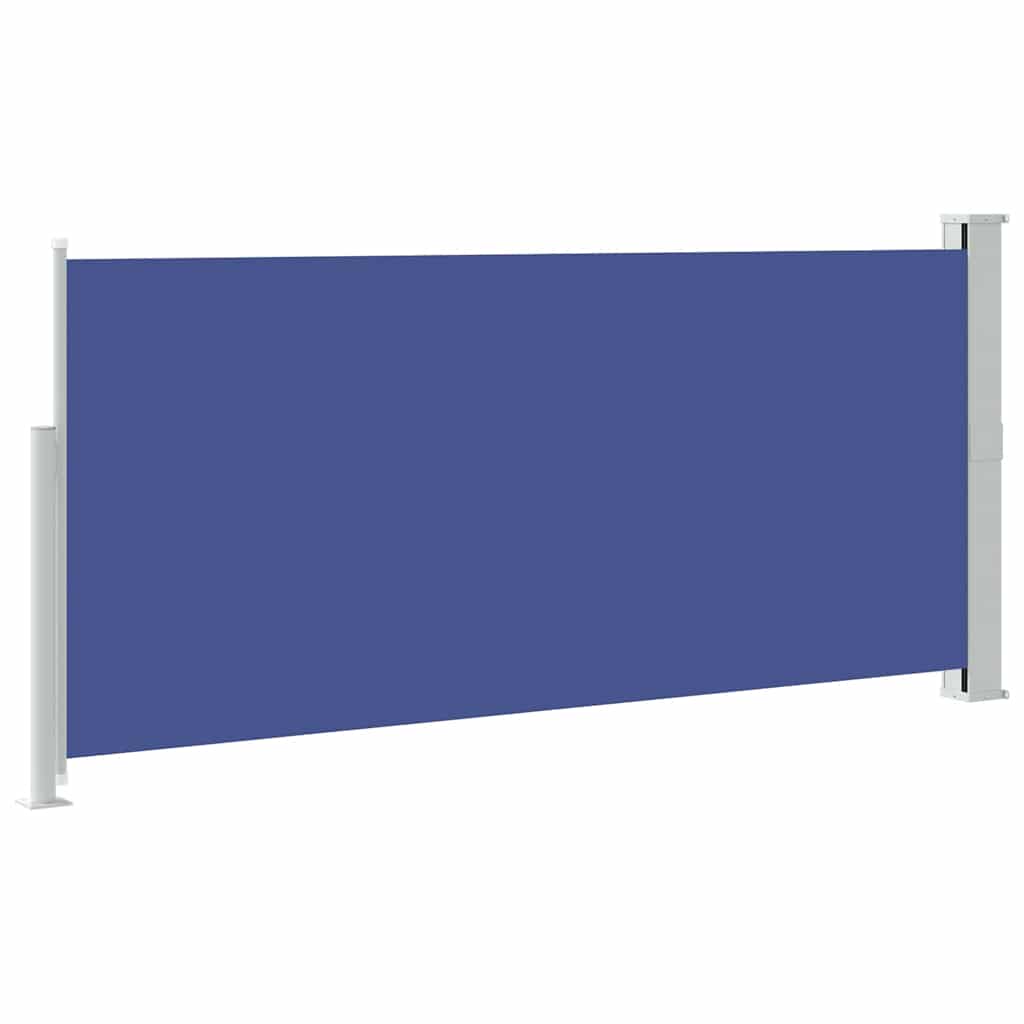 sammenrullelig sidemarkise 140 x 300 cm blå