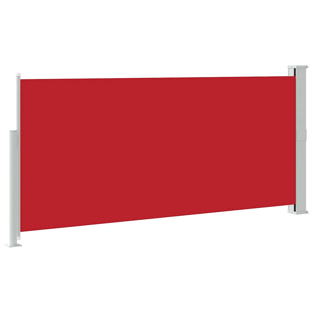 sammenrullelig sidemarkise 140x300 cm rød