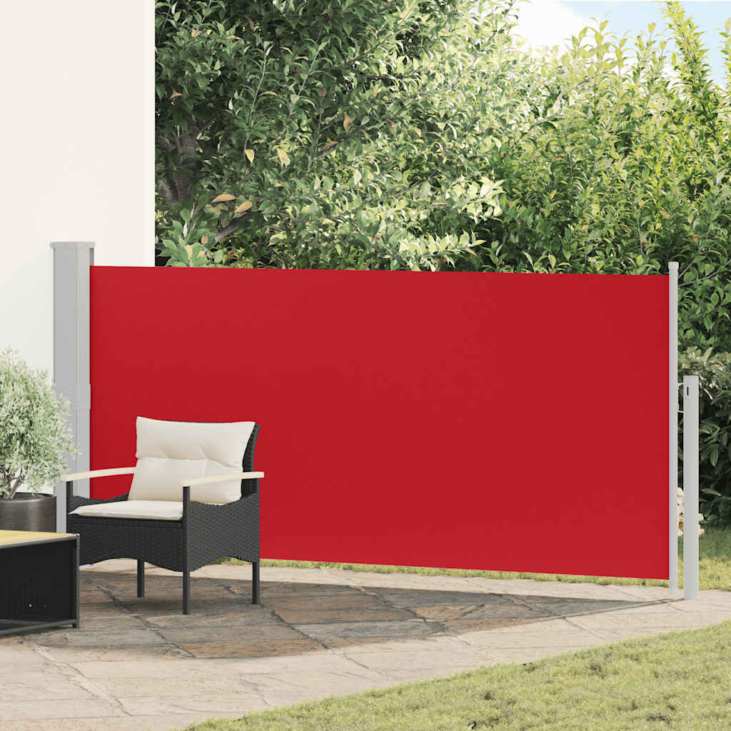 sammenrullelig sidemarkise 140x300 cm rød