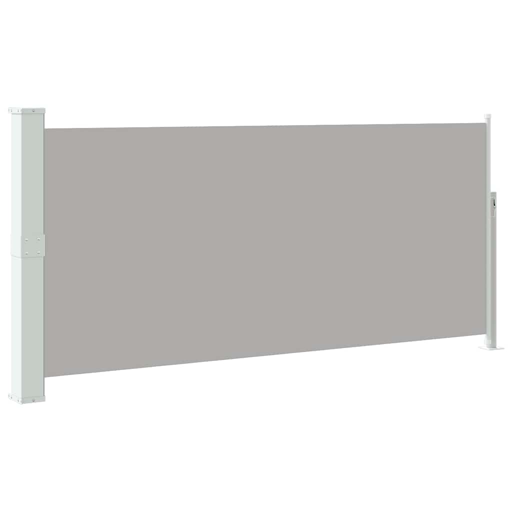 sammenrullelig sidemarkise 140 x 314 cm grå