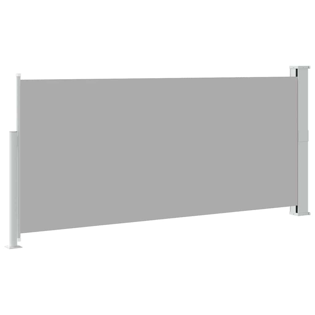 sammenrullelig sidemarkise 140 x 314 cm grå