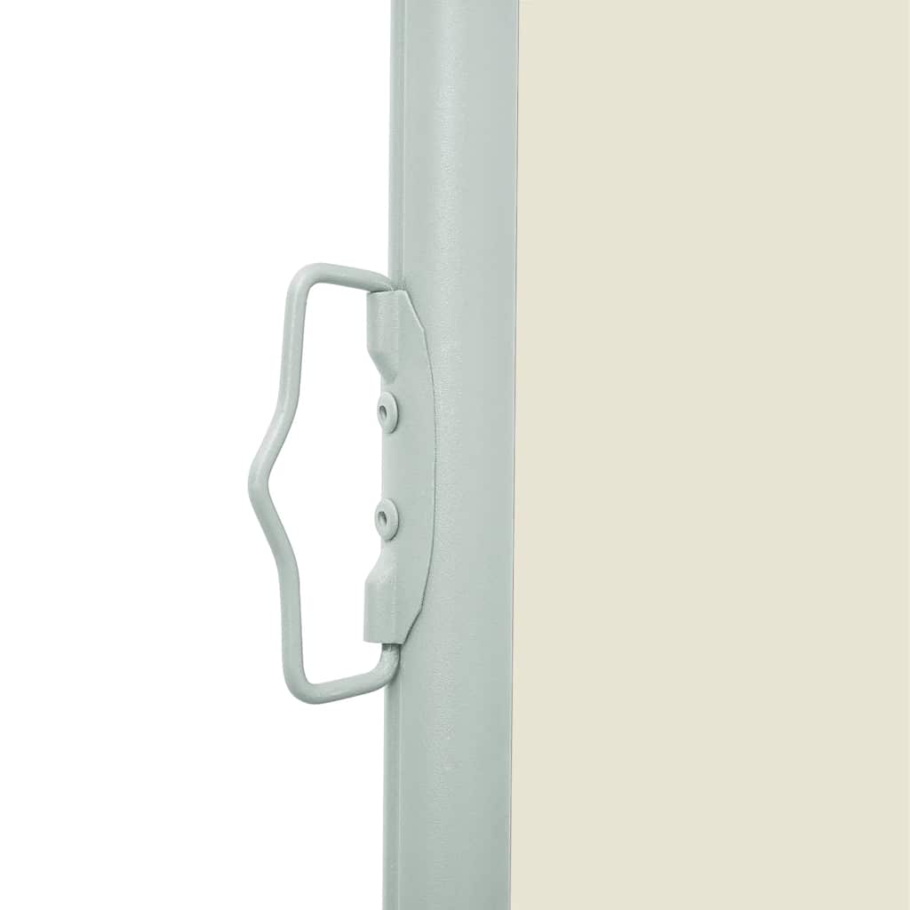 sammenrullelig sidemarkise 117x314 cm cremefarvet