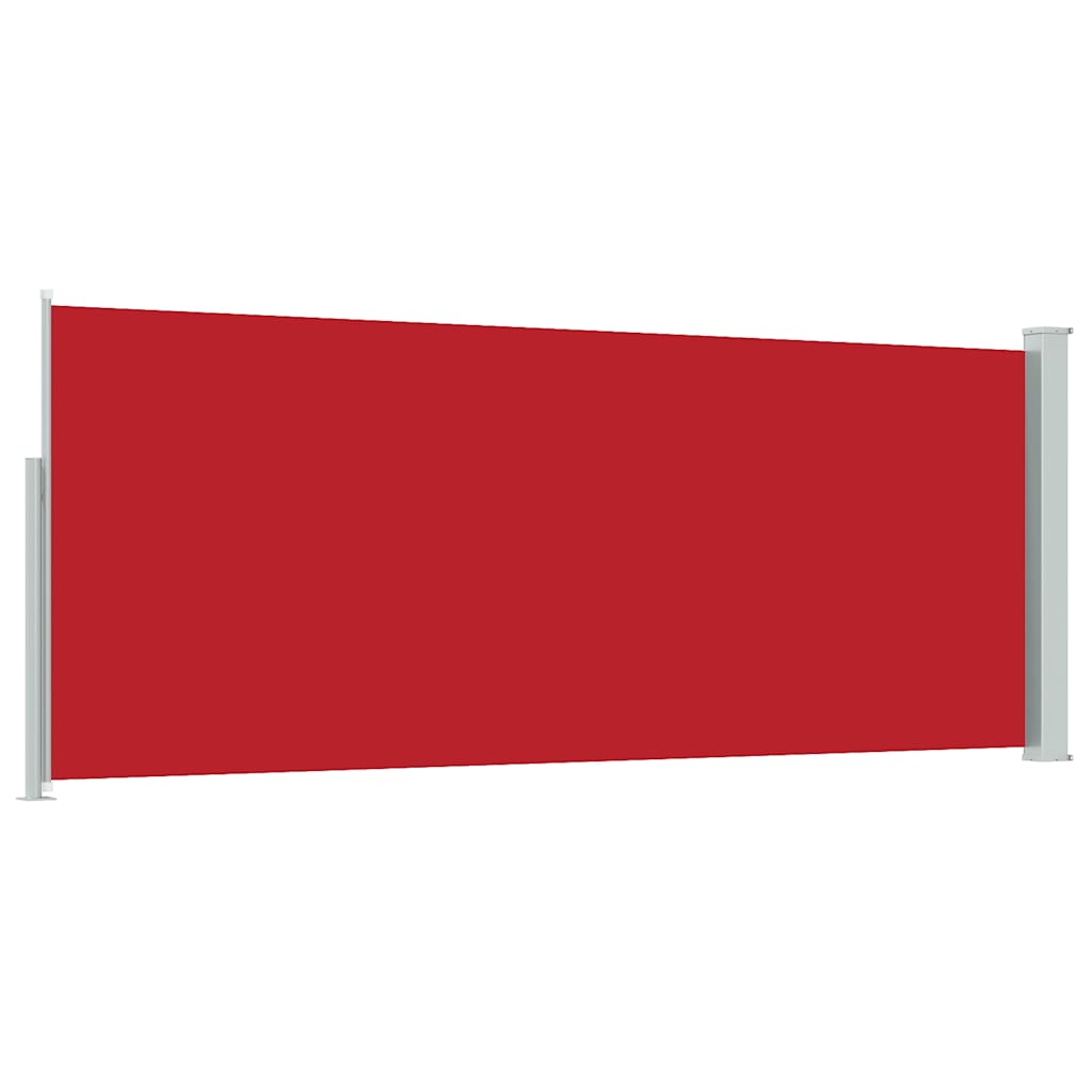 sammenrullelig sidemarkise 117x314 cm rød